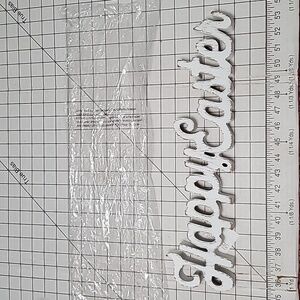 Happy Easter Wood Cursive Decor NIP - Transpac‎ 18x4.5x1.25 NIP